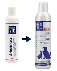Шампунь Doctor VIC концентрированный для глубокой очистки шерсти собак и кошек